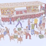 "Bar Story" 140cm×200cm Acrylic on Cotton 2010