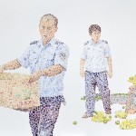 "Cyber Image NO.3" 140cm×180cm Acrylic on Cotton 2010