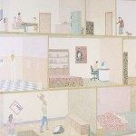 "Apartment NO.1"  165cm×130cm Acrylic on Paper 2007