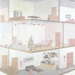 "Apartment NO.4"  165cm×130cm Acrylic on Paper 2007