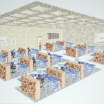 "Working Area" 140cm×200cm Acrylic on Cotton 2008