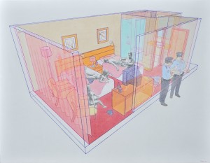 "Just Another Game" 140cm×180cm Charcoal on Canvas 2011