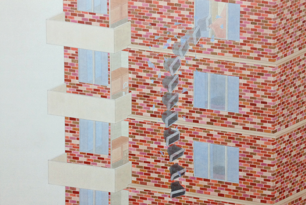 “Room6-2,Building25” 100cm×150cm Acrylic on Canvas 2012