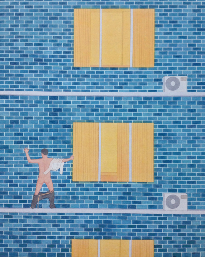 "I Can't Bend My Knee" 100cm×80cm Acrylic on Canvas 2012