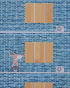 "I Can't Bend My Knee" 100cm×80cm Acrylic on Canvas 2012