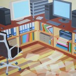 Working Space 120cm×150cm Acrylic on Canvas 2014